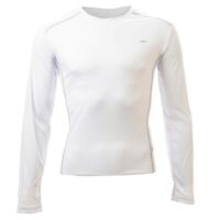 חולצת דרייפיט ארוכה בצבע לבן