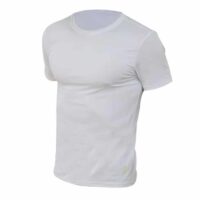 חולצת דרייפיט קצרה בצבע לבן