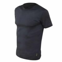 חולצת דרייפיט קצרה בצבע שחור