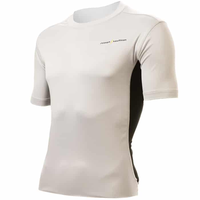 חולצת דרייפיט קצרה בצבע לבן